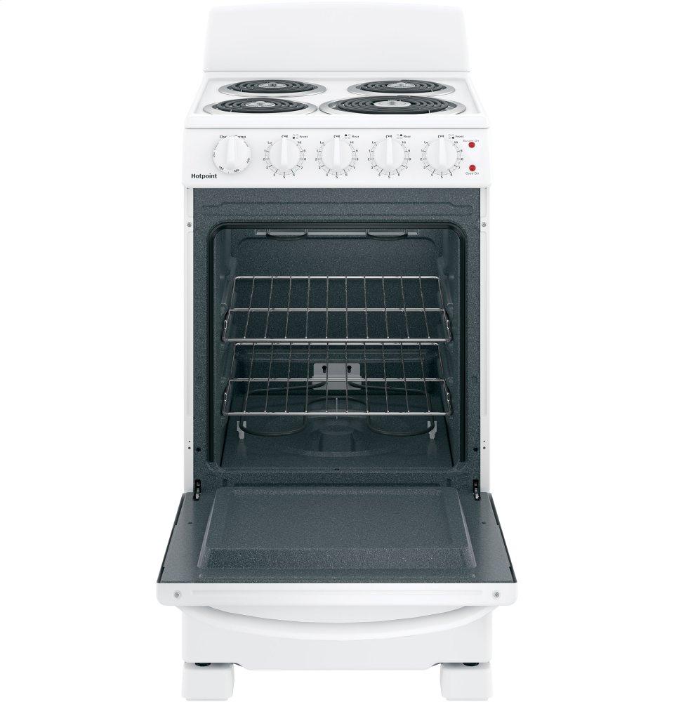 RAS200DMWW Hotpoint® ENERGY STAR® 20" Electric Free-Standing Front-Control Electric Range - Image 2