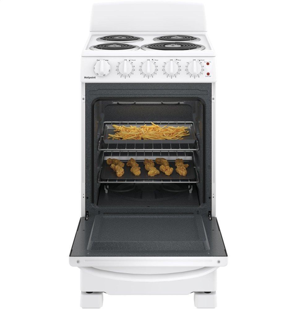 RAS200DMWW Hotpoint® ENERGY STAR® 20" Electric Free-Standing Front-Control Electric Range - Image 5
