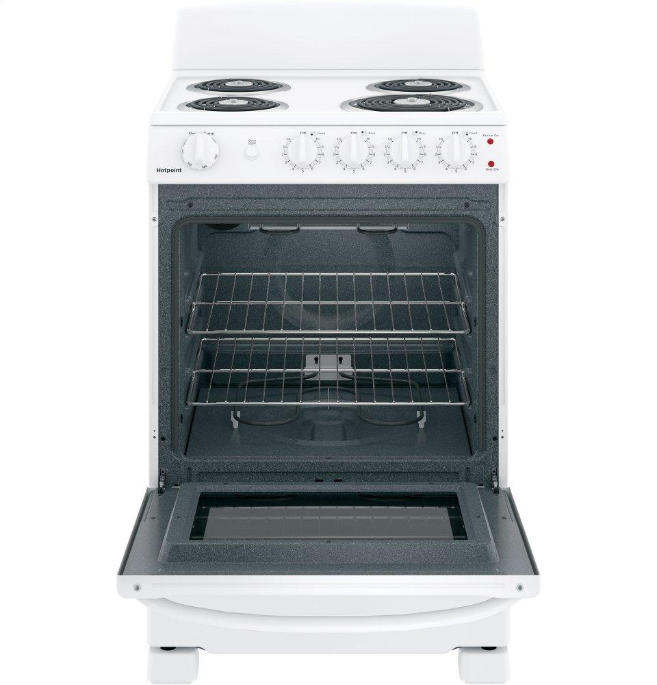 RAS240DMWW Hotpoint® ENERGY STAR® 24" Electric Free-Standing Front-Control Range - Image 4