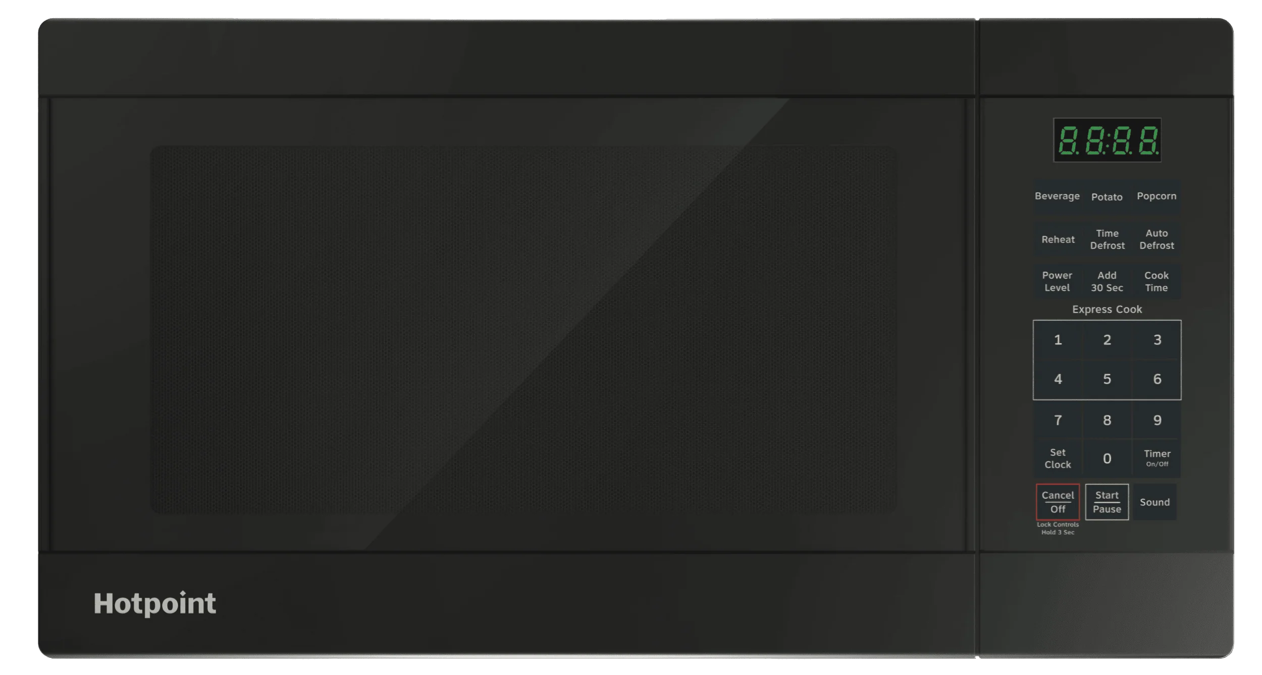 RES1072DTBB Hotpoint® 0.7 Cu. Ft. Capacity Countertop Microwave Oven