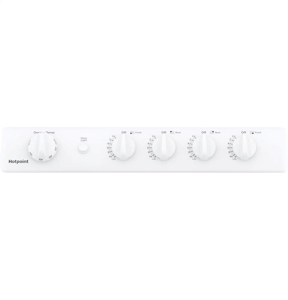 RGAS300DMWW Hotpoint® 24" Front-Control Free-Standing Gas Range with Large Window - Image 2