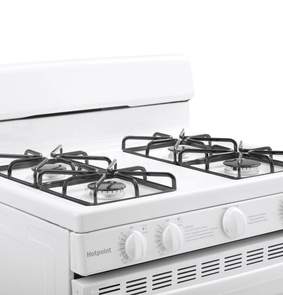 RGBS200DMWW Hotpoint® 30" Free-Standing Gas Range with Cordless Battery Ignition - Image 7