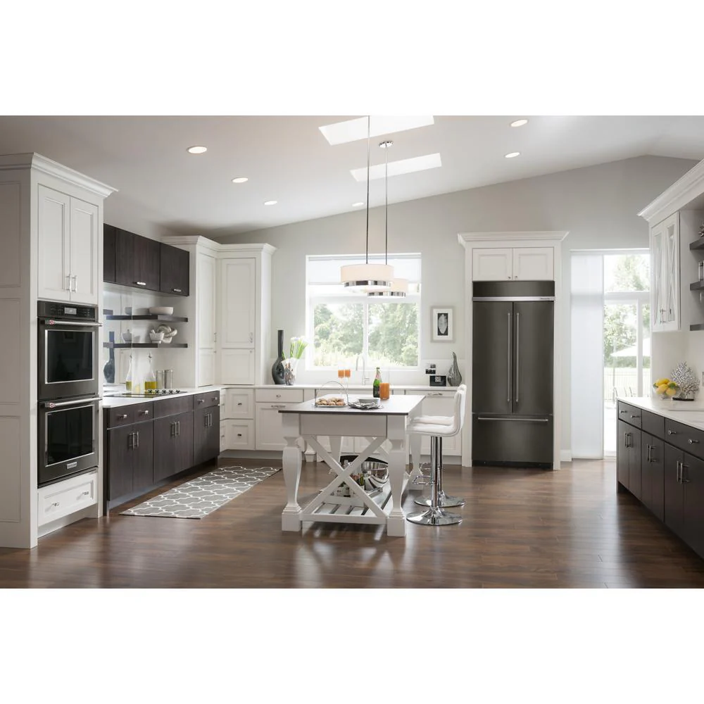Kitchenaid KBFN502EBS 24.2 Cu. Ft. 42" Width Built-In Stainless French Door Refrigerator with Platinum Interior Design - Image 9