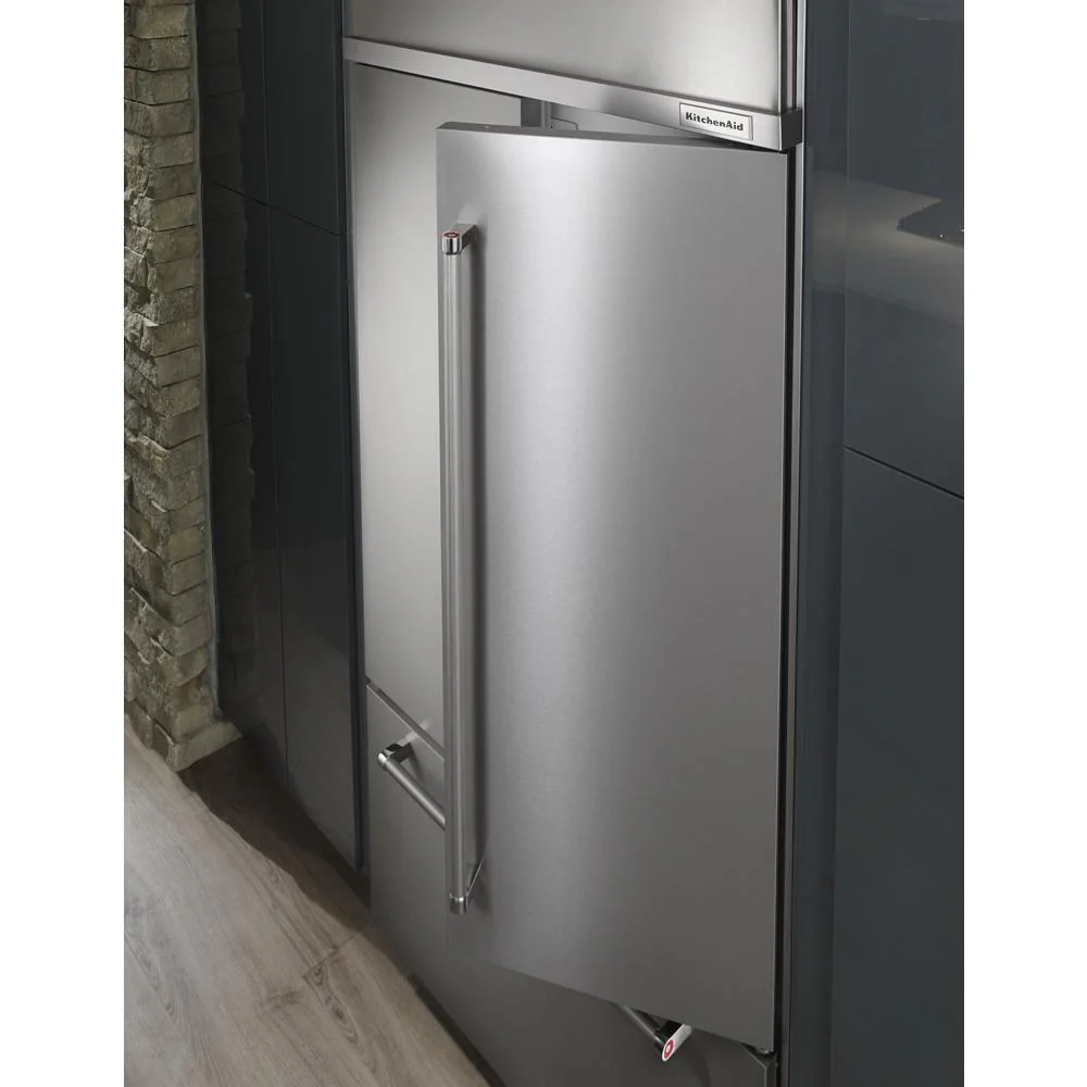 Kitchenaid KBFN502ESS 24.2 Cu. Ft. 42" Width Built-In Stainless French Door Refrigerator with Platinum Interior Design - Image 11