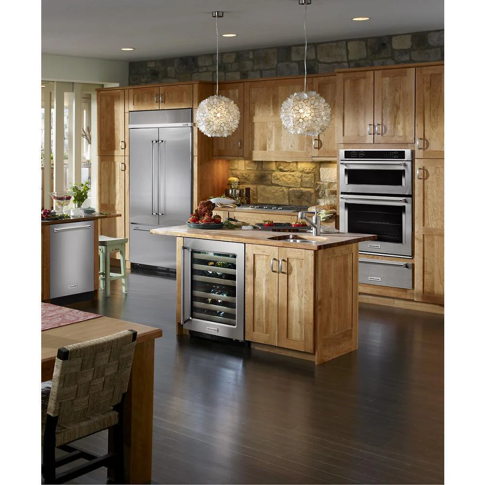 Kitchenaid KBFN502ESS 24.2 Cu. Ft. 42" Width Built-In Stainless French Door Refrigerator with Platinum Interior Design - Image 14