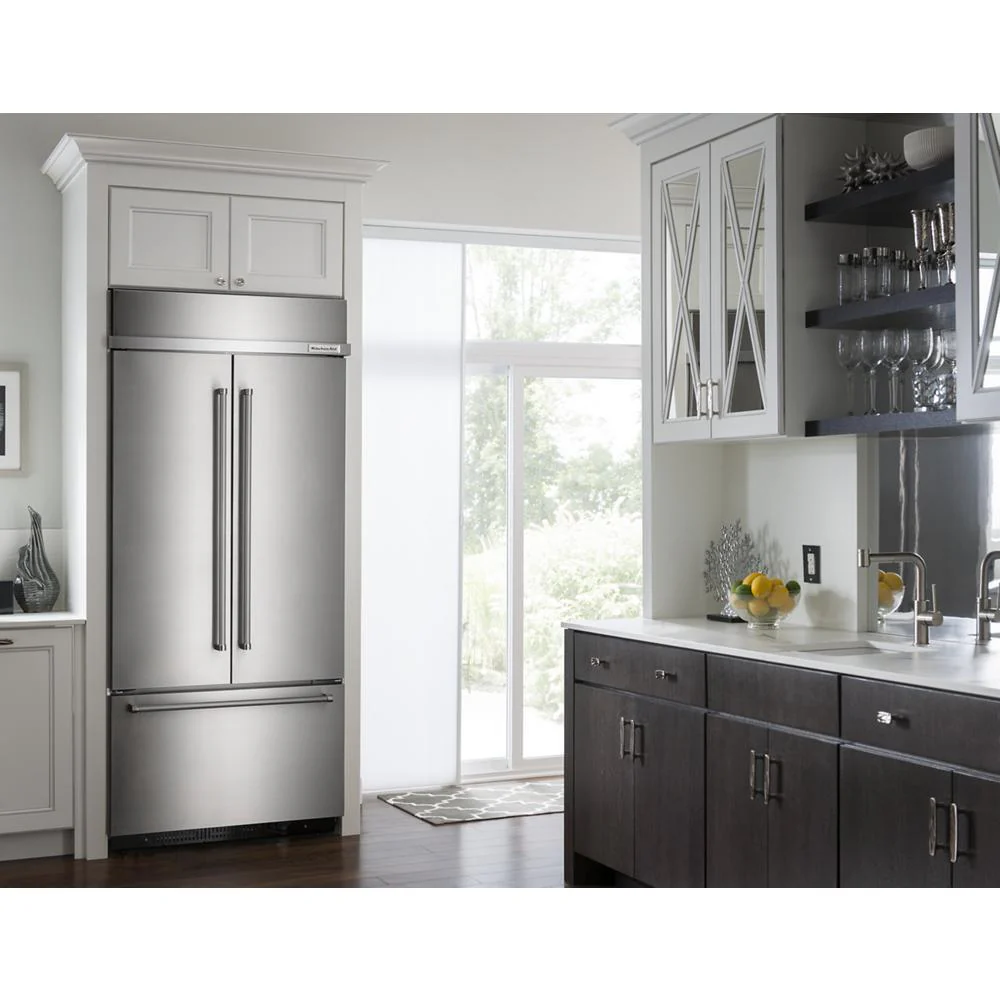 Kitchenaid KBFN502ESS 24.2 Cu. Ft. 42" Width Built-In Stainless French Door Refrigerator with Platinum Interior Design - Image 16