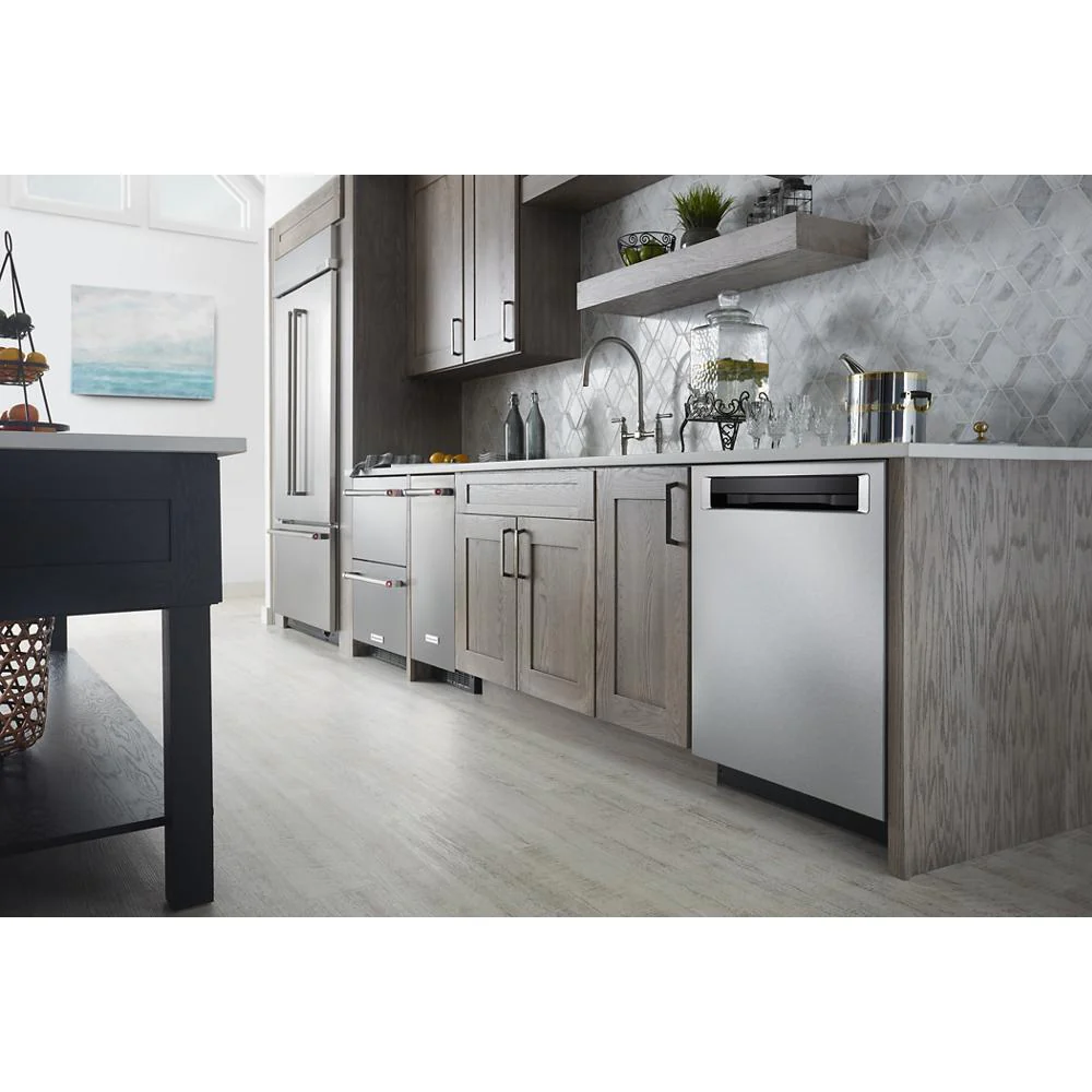 Kitchenaid KBFN506ESS 20.8 Cu. Ft. 36" Width Built In Stainless Steel French Door Refrigerator with Platinum Interior Design - Image 15