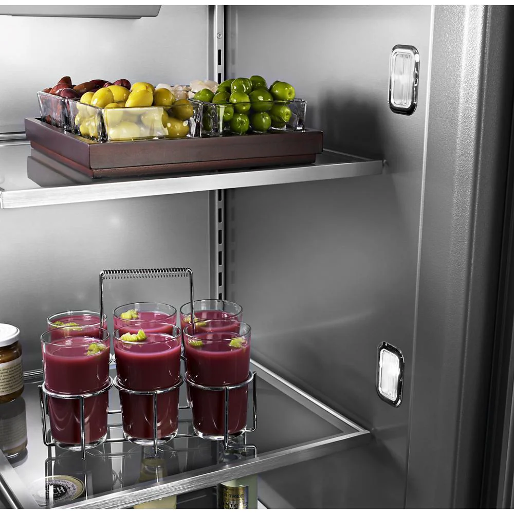 Kitchenaid KBFN506ESS 20.8 Cu. Ft. 36" Width Built In Stainless Steel French Door Refrigerator with Platinum Interior Design - Image 20
