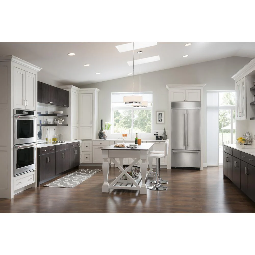 Kitchenaid KBFN506ESS 20.8 Cu. Ft. 36" Width Built In Stainless Steel French Door Refrigerator with Platinum Interior Design - Image 4