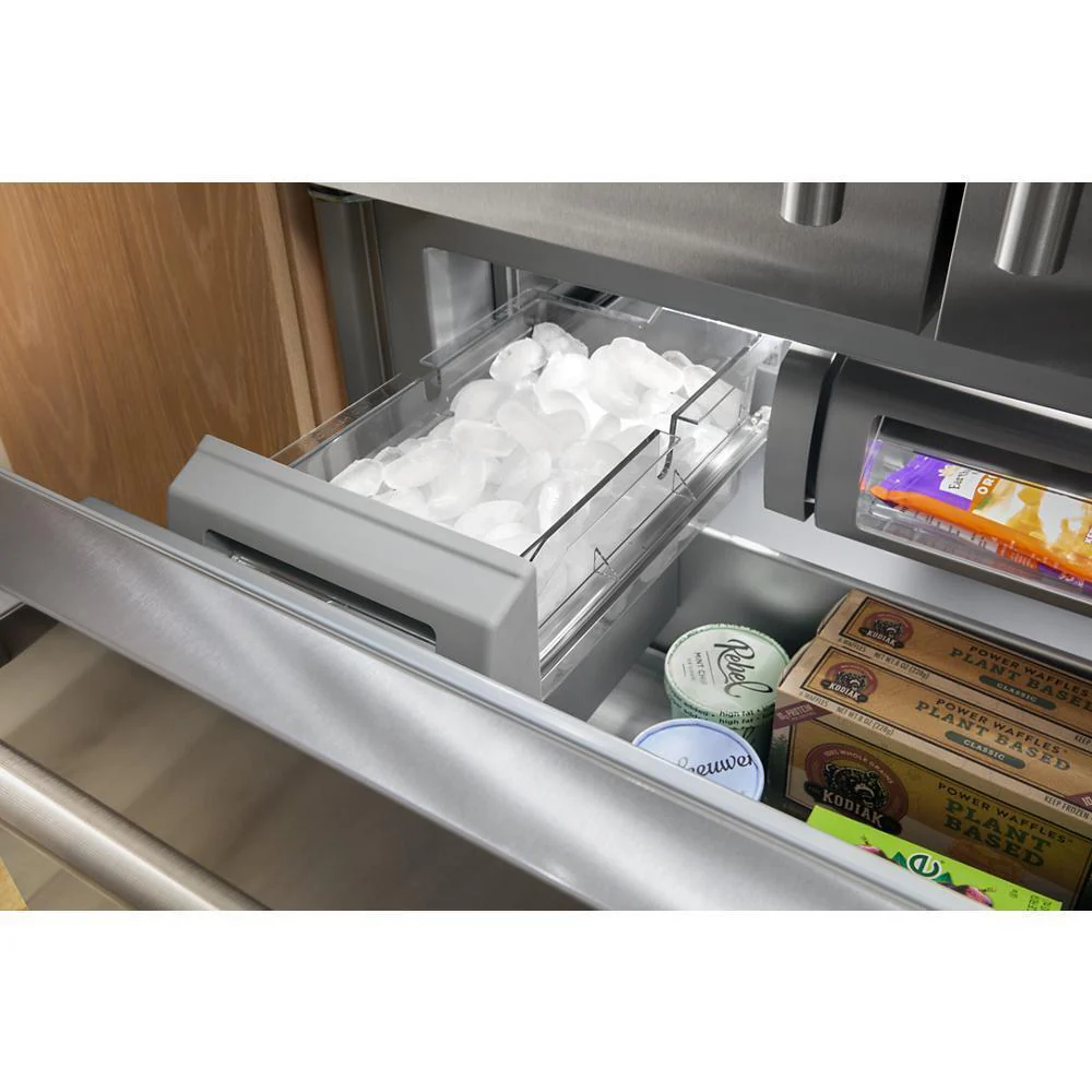 Kitchenaid KBFN536SBE 20.8 Cu. Ft. 36" Built-In French Door Bottom Mount Refrigerator with Platinum Interior - Image 3
