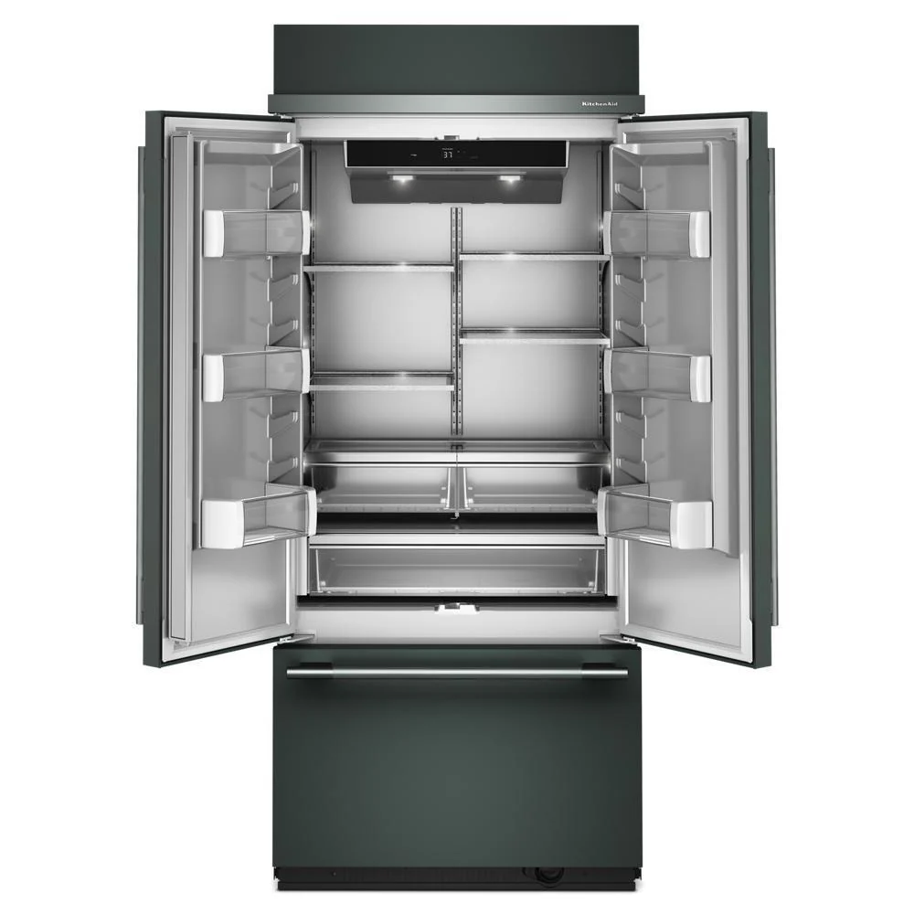 Kitchenaid KBFN536SJP 20.8 Cu. Ft. 36" Built-In French Door Bottom Mount Refrigerator with Platinum Interior - Image 11