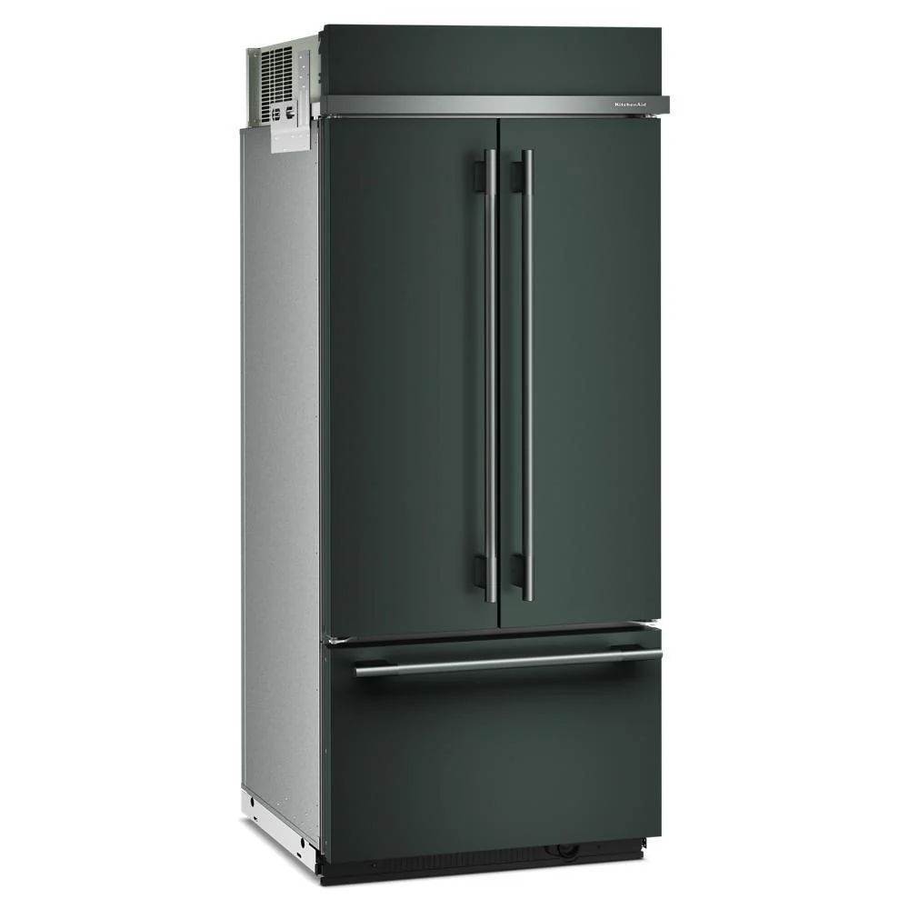 Kitchenaid KBFN536SJP 20.8 Cu. Ft. 36" Built-In French Door Bottom Mount Refrigerator with Platinum Interior - Image 4