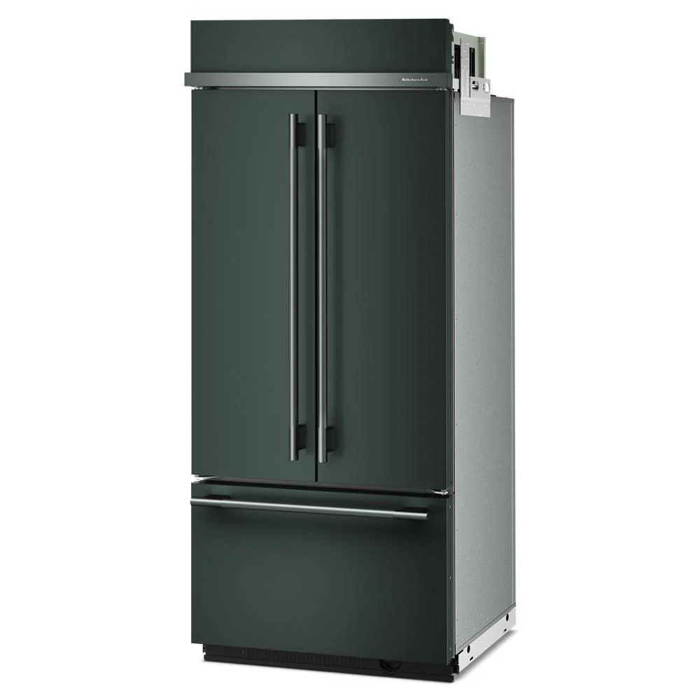 Kitchenaid KBFN536SJP 20.8 Cu. Ft. 36" Built-In French Door Bottom Mount Refrigerator with Platinum Interior - Image 5