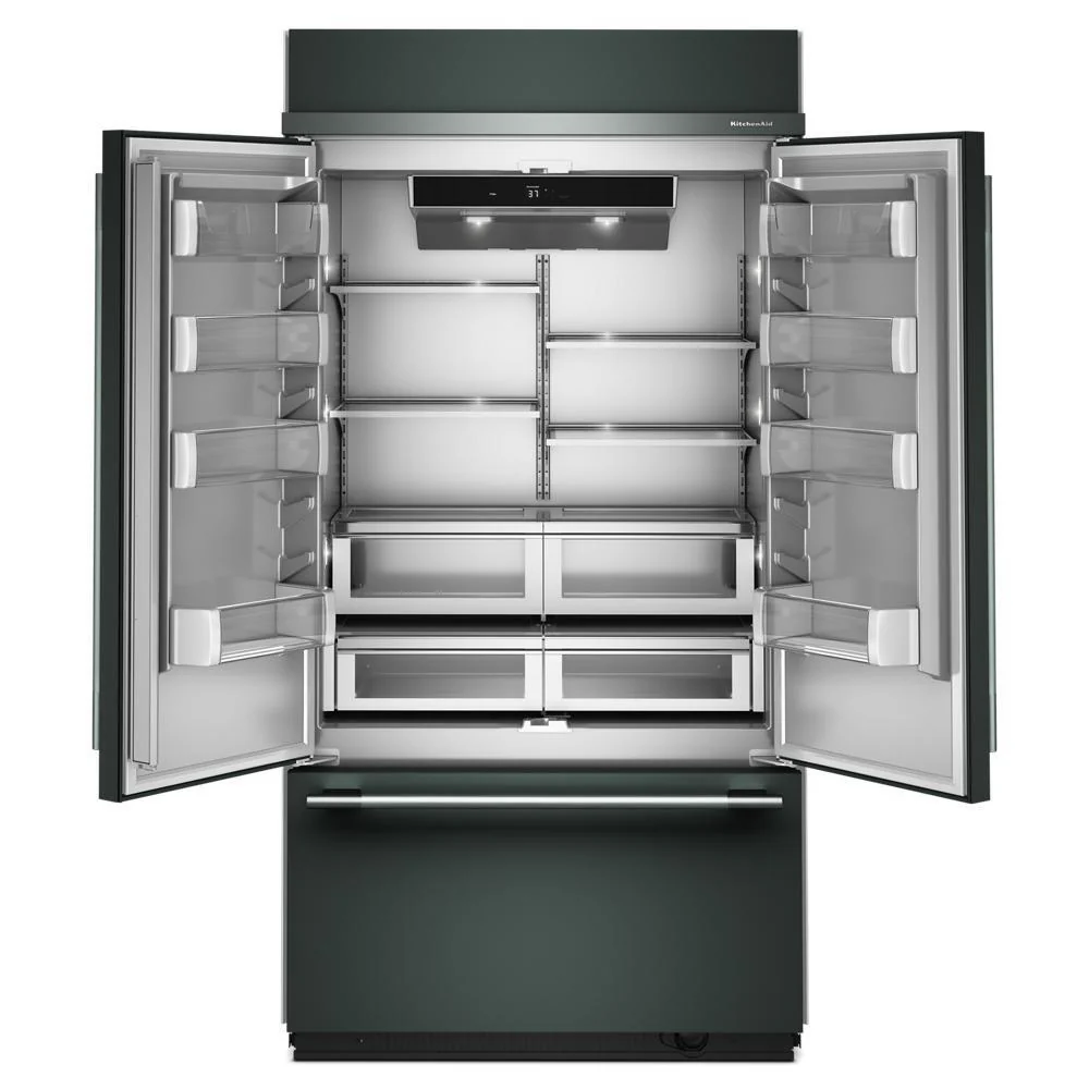 Kitchenaid KBFN542SJP 24.2 Cu. Ft. 42" Built-In French Door Bottom Mount Refrigerator with Platinum Interior - Image 10