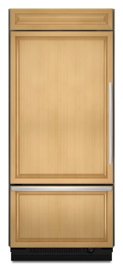 Kitchenaid KBL036FTX Brshd Aluminum Trim/Pnl Ready KitchenAid® 20.8 Cu. Ft. 36-Inch Width Built-In Bottom-Freezer Refrigerator, Overlay Panel-Ready
