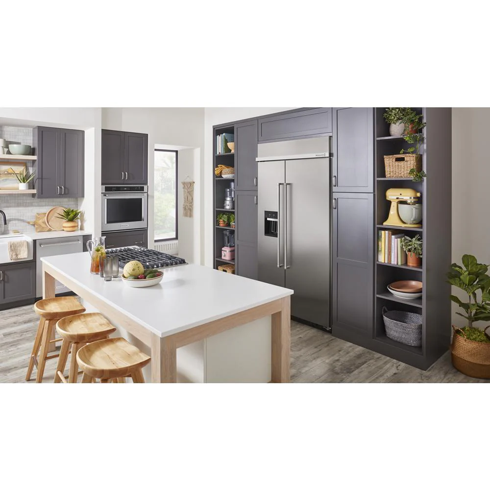Kitchenaid KBSD702MPS 25.1 Cu. Ft. 42" Built-In Side-by-Side Refrigerator with Ice and Water Dispenser - Image 13