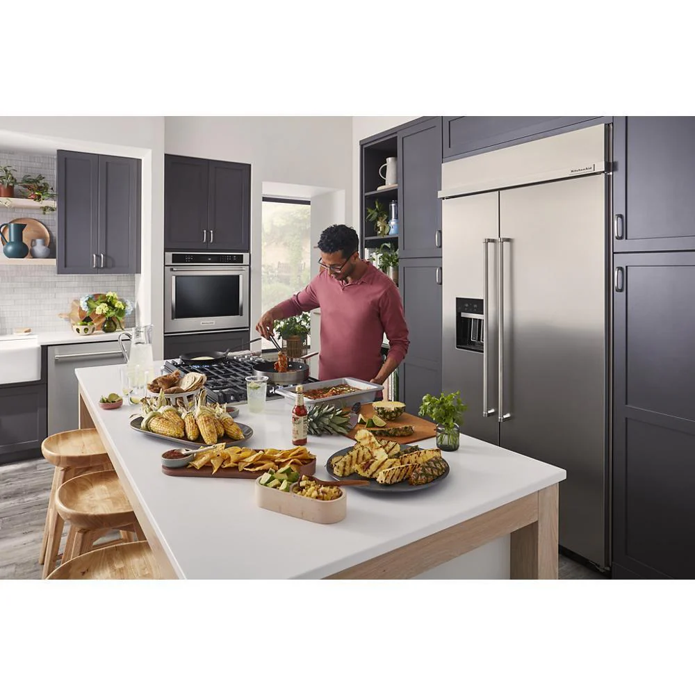 Kitchenaid KBSD702MPS 25.1 Cu. Ft. 42" Built-In Side-by-Side Refrigerator with Ice and Water Dispenser - Image 15