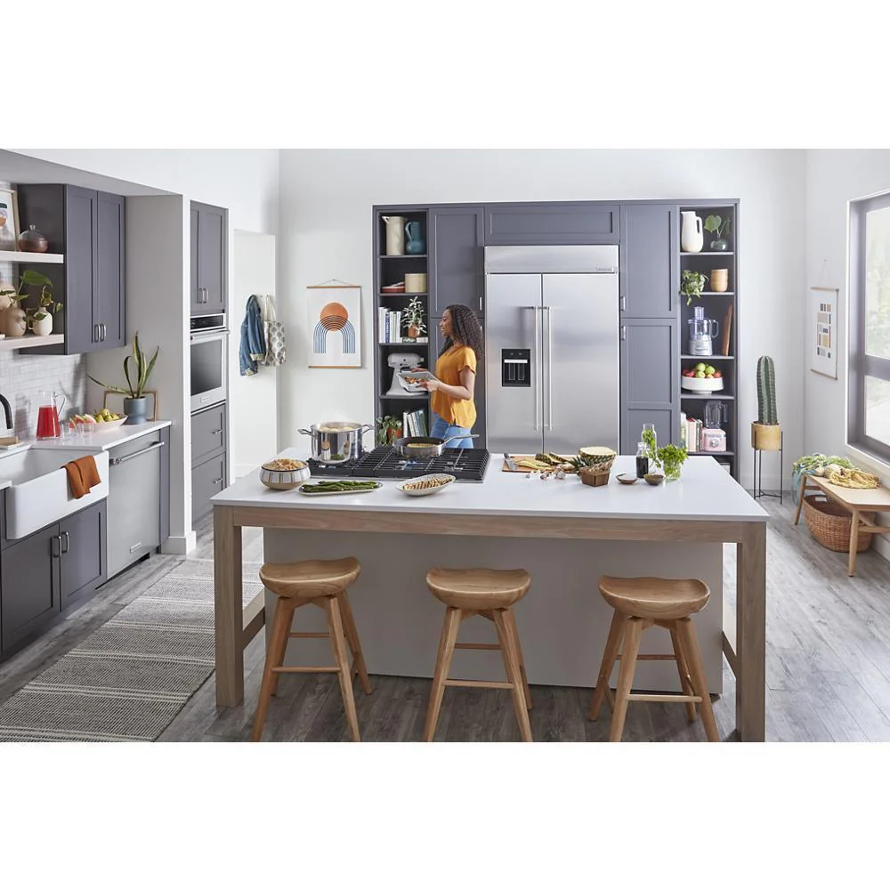 Kitchenaid KBSD702MPS 25.1 Cu. Ft. 42" Built-In Side-by-Side Refrigerator with Ice and Water Dispenser - Image 16