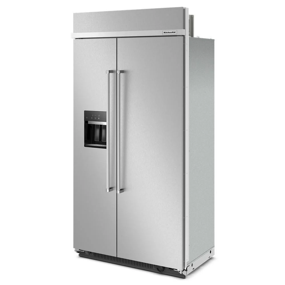 Kitchenaid KBSD702MPS 25.1 Cu. Ft. 42" Built-In Side-by-Side Refrigerator with Ice and Water Dispenser - Image 2