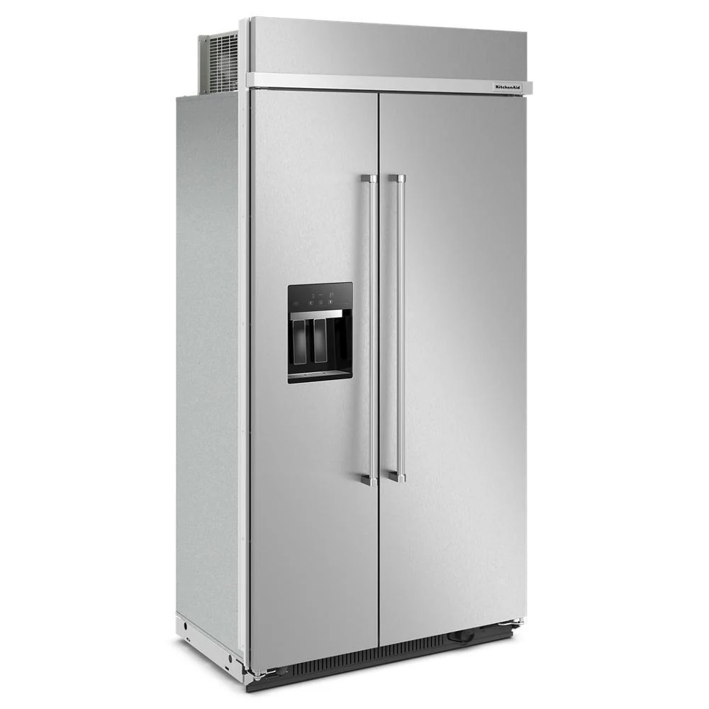 Kitchenaid KBSD702MPS 25.1 Cu. Ft. 42" Built-In Side-by-Side Refrigerator with Ice and Water Dispenser - Image 3