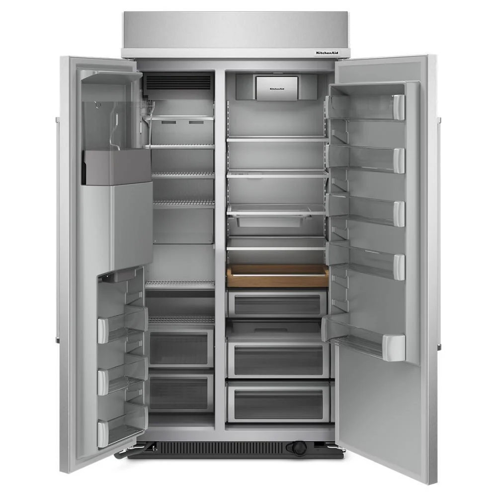 Kitchenaid KBSD702MPS 25.1 Cu. Ft. 42" Built-In Side-by-Side Refrigerator with Ice and Water Dispenser - Image 9