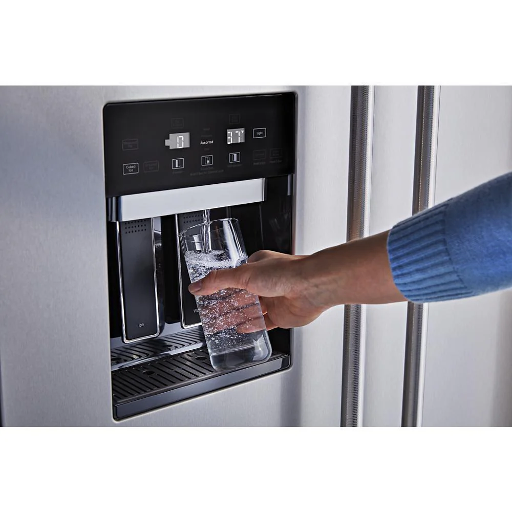 Kitchenaid KBSD702MSS 25.1 Cu. Ft. 42" Built-In Side-by-Side Refrigerator with Ice and Water Dispenser - Image 16