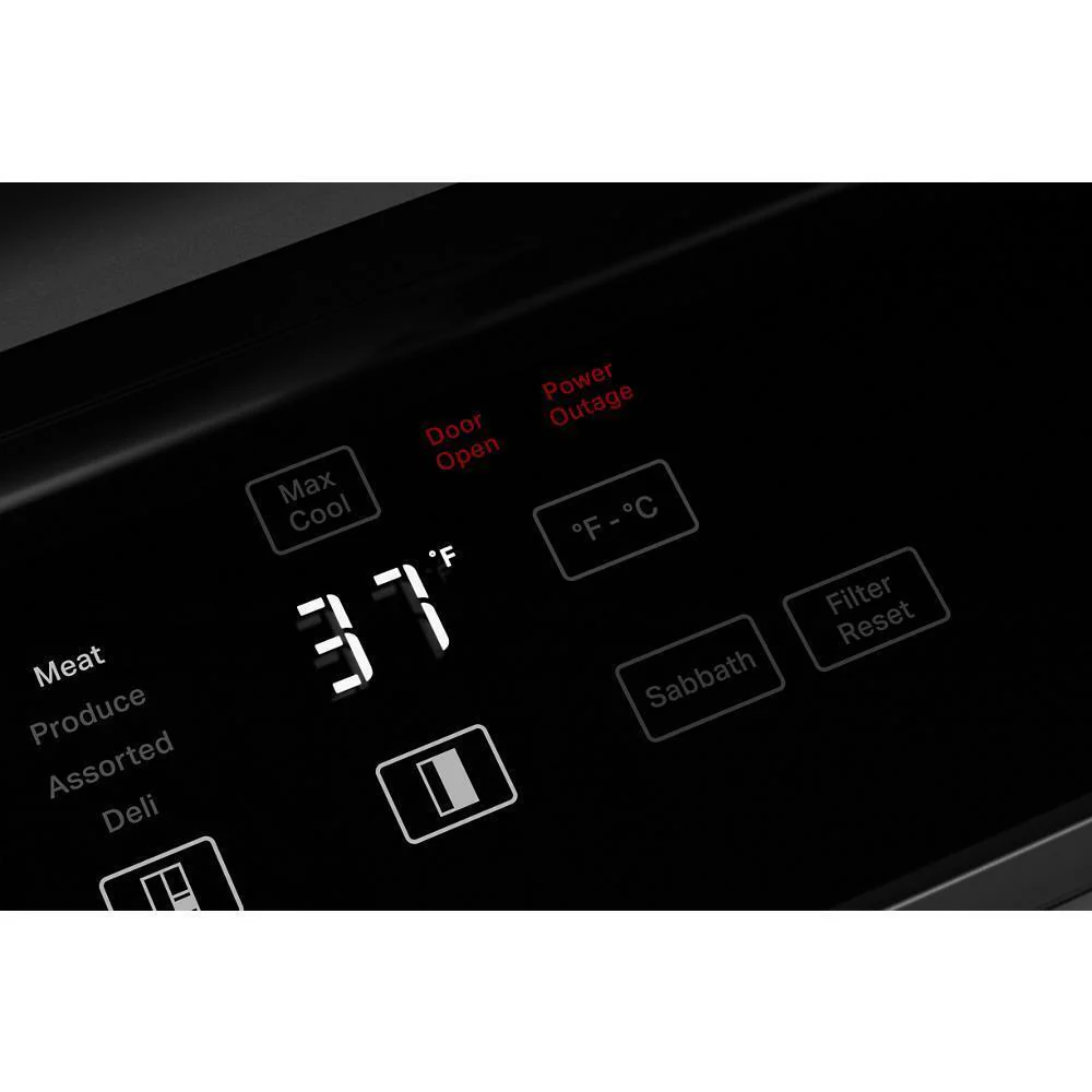 Kitchenaid KBSD708MBS 29.4 Cu. Ft. 48" Built-In Side-by-Side Refrigerator with Ice and Water Dispenser - Image 10