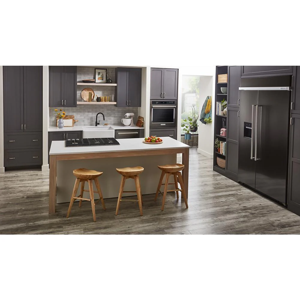 Kitchenaid KBSD708MBS 29.4 Cu. Ft. 48" Built-In Side-by-Side Refrigerator with Ice and Water Dispenser - Image 6