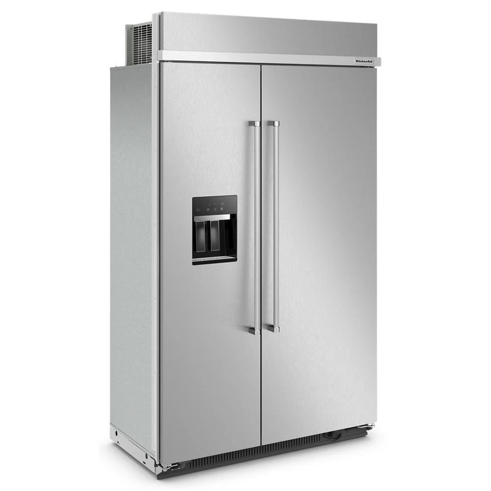 Kitchenaid KBSD708MPS 29.4 Cu. Ft. 48" Built-In Side-by-Side Refrigerator with Ice and Water Dispenser - Image 3