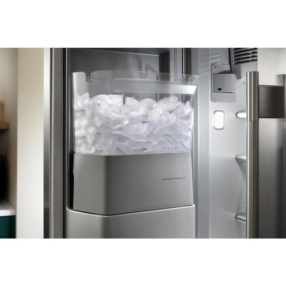 Kitchenaid KBSD736SPS 20.8 Cu. Ft. 36" Built-In Side-by-Side Refrigerator features Exterior Water and Ice Dispenser with Measured Fill - Image 2