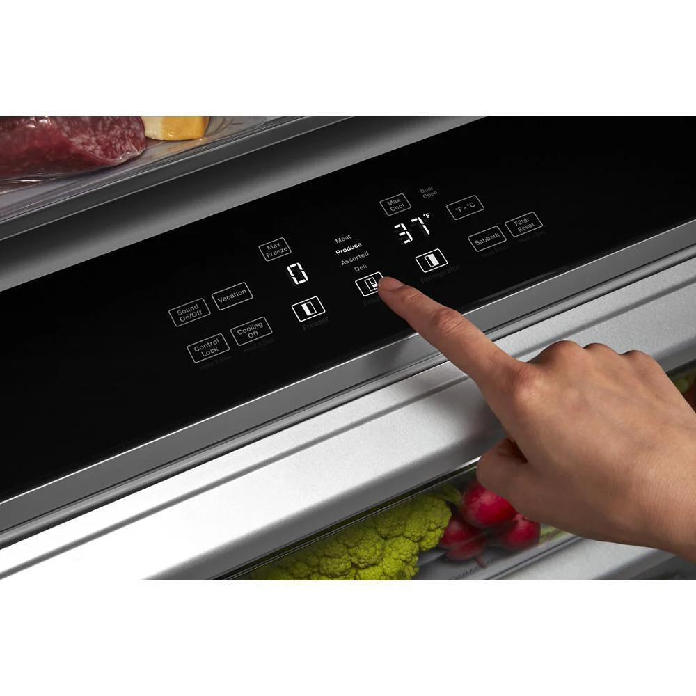 Kitchenaid KBSN702MBS 25.5 Cu Ft. 42" Built-In Side-by-Side Refrigerator with PrintShield™ Finish - Image 11