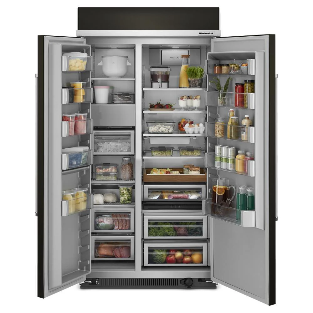 Kitchenaid KBSN702MBS 25.5 Cu Ft. 42" Built-In Side-by-Side Refrigerator with PrintShield™ Finish - Image 20
