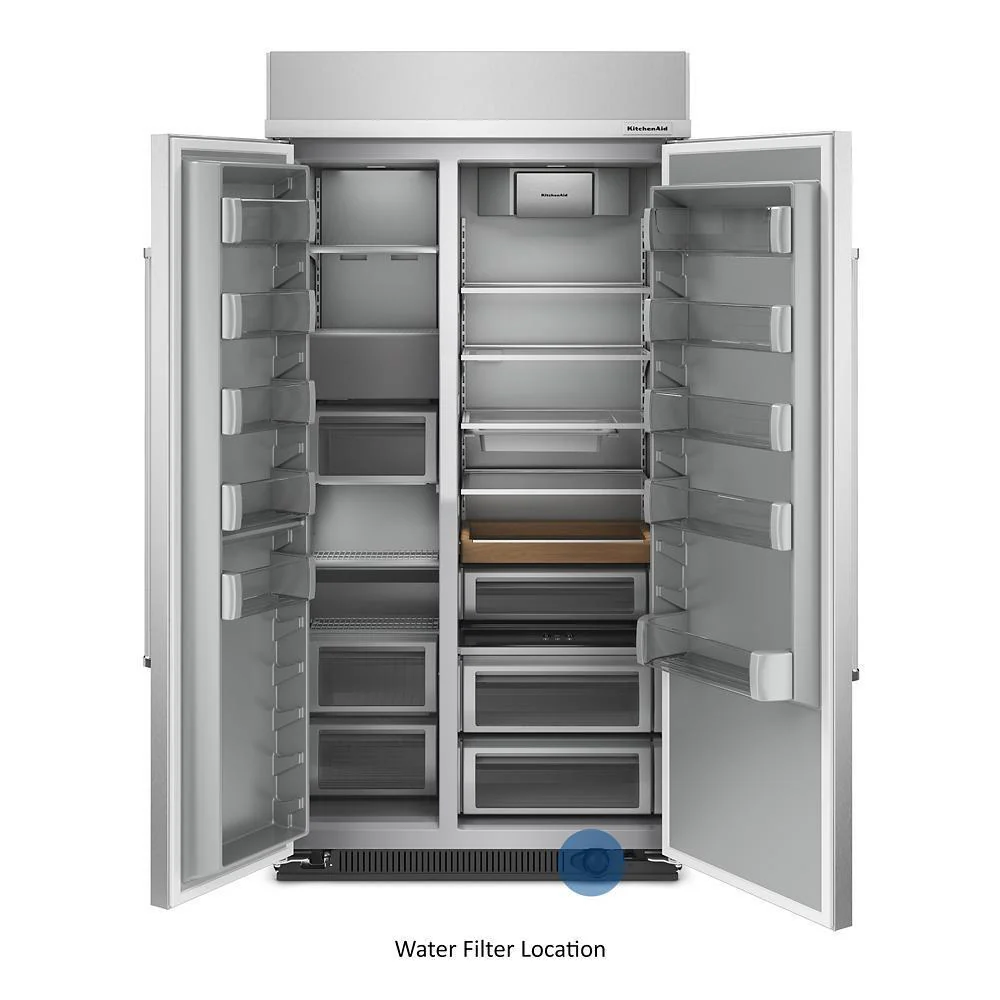 Kitchenaid KBSN702MPS 25.5 Cu Ft. 42" Built-In Side-by-Side Refrigerator with PrintShield™ Finish - Image 5