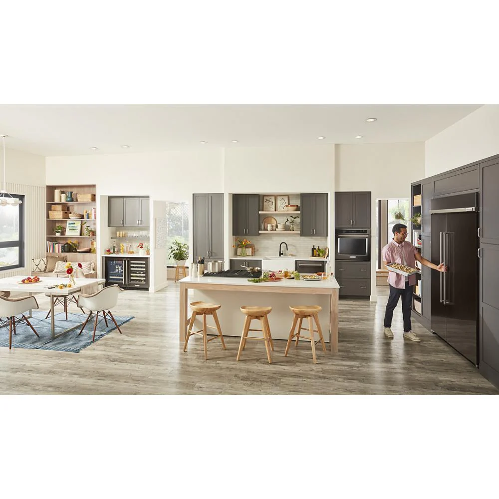 Kitchenaid KBSN708MBS 30 Cu. Ft. 48" Built-In Side-by-Side Refrigerator with PrintShield™ Finish - Image 15
