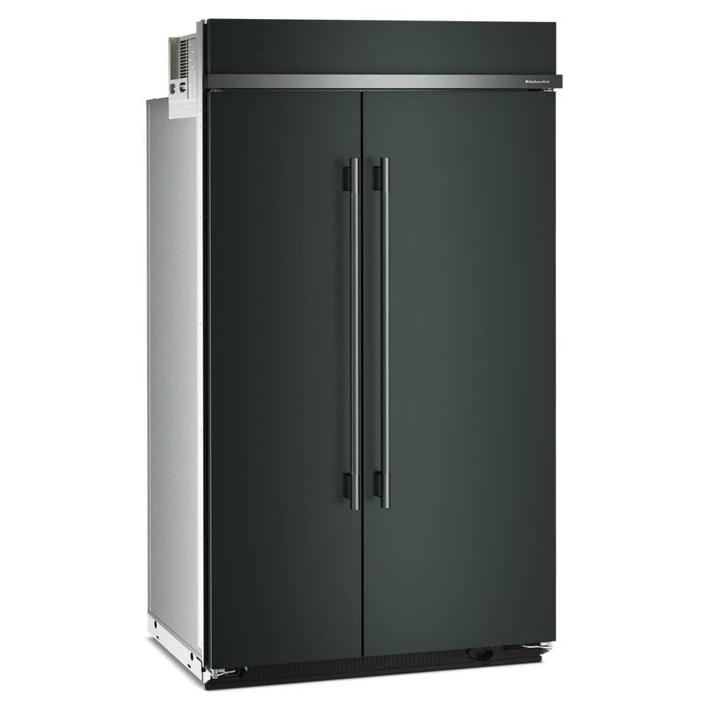 Kitchenaid KBSN748SJP 30 Cu. Ft. 48" Built-In Side-by-Side Refrigerator with Platinum Interior - Image 2