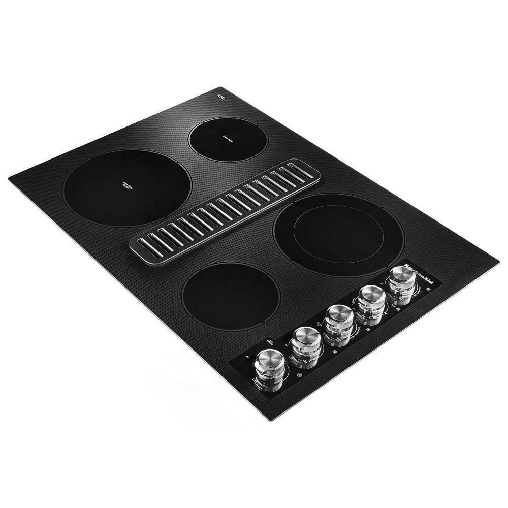 Kitchenaid KCED600GBL 30" Electric Downdraft Cooktop with 4 Elements - Image 2