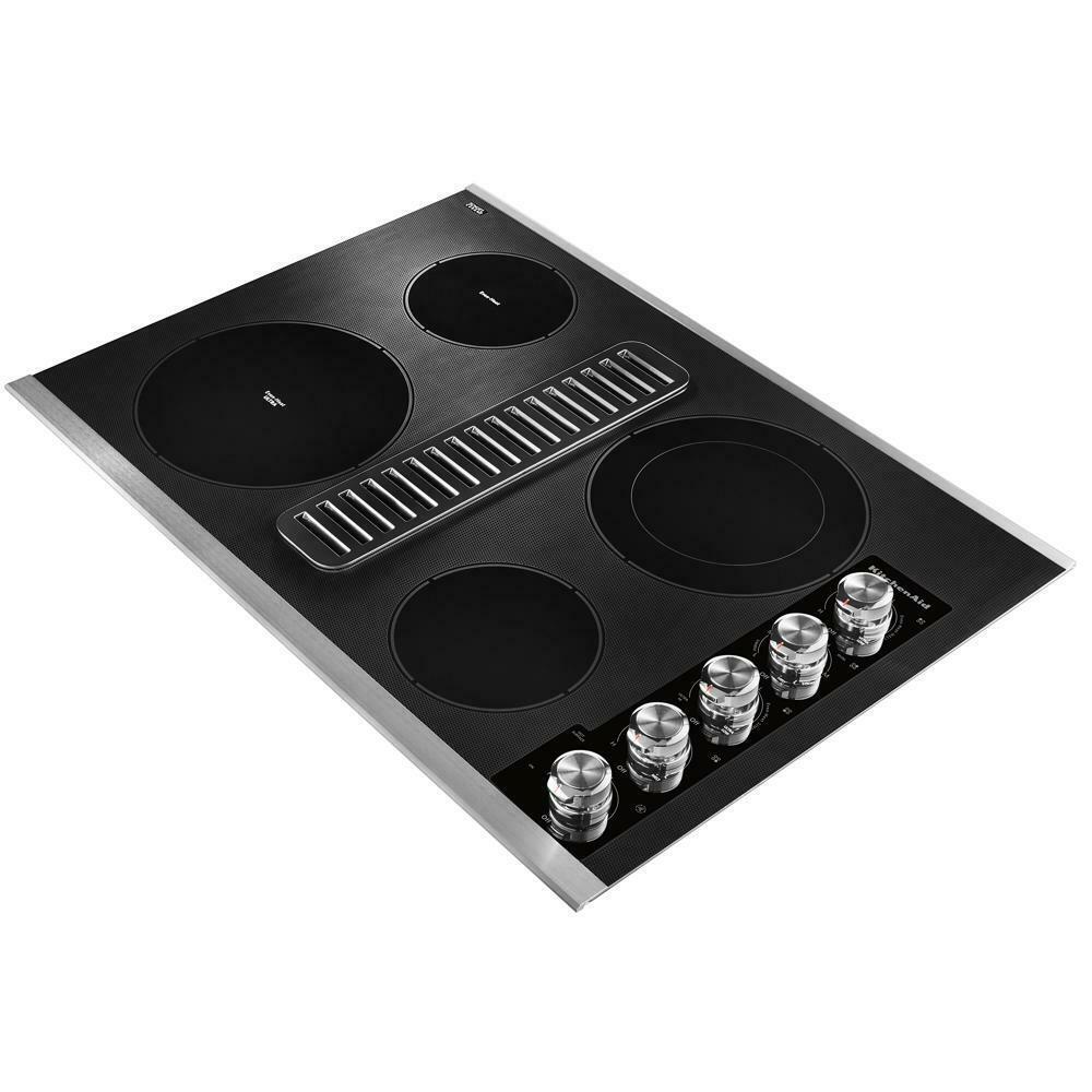 Kitchenaid KCED600GSS 30" Electric Downdraft Cooktop with 4 Elements - Image 2