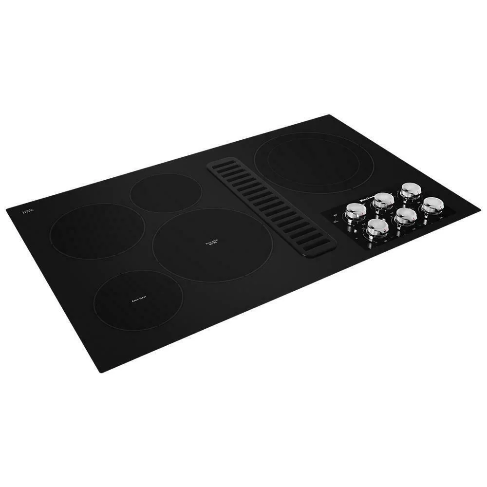 Kitchenaid KCED606GBL 36" Electric Downdraft Cooktop with 5 Elements - Image 6