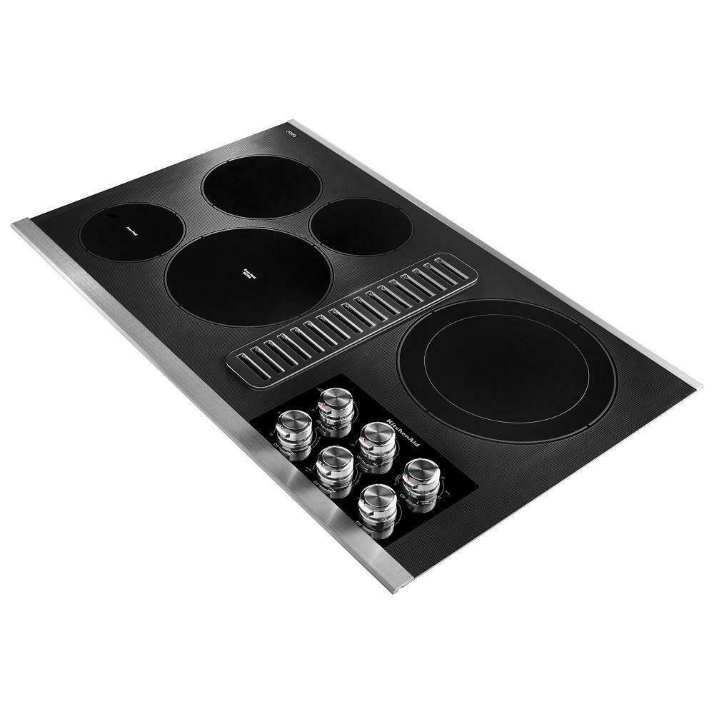 Kitchenaid KCED606GSS 36" Electric Downdraft Cooktop with 5 Elements - Image 2