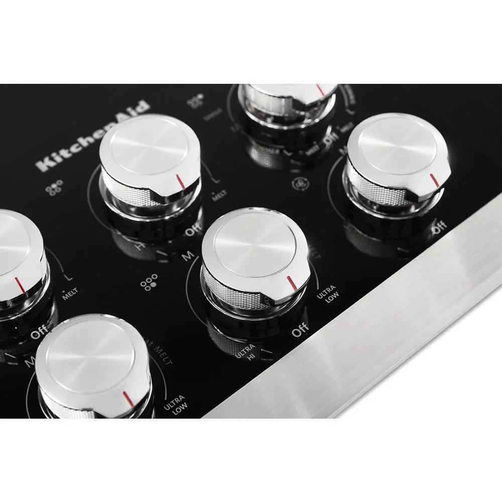 Kitchenaid KCED606GSS 36" Electric Downdraft Cooktop with 5 Elements - Image 5