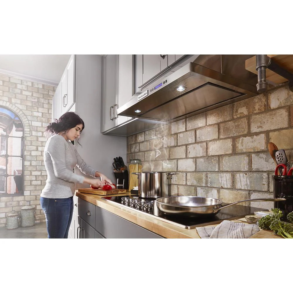 Kitchenaid KCES556HSS 36" Electric Cooktop with 5 Elements and Knob Controls - Image 4