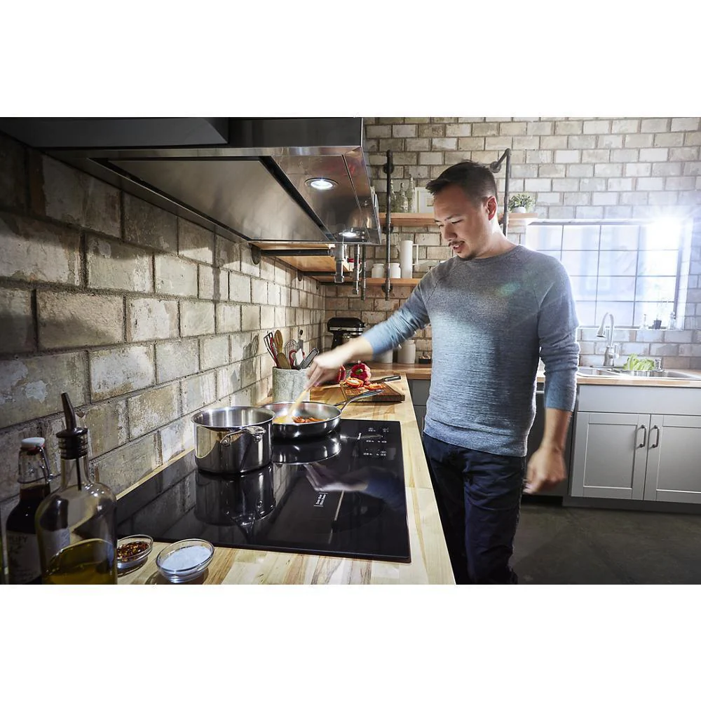 Kitchenaid KCES950KBL 30" Electric Cooktop with 5 Elements and Touch-Activated Controls - Image 9