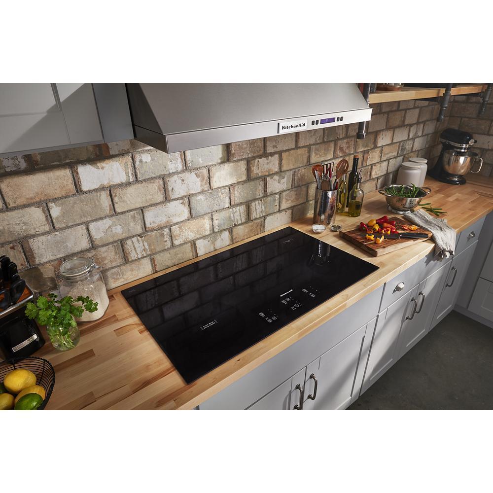 Kitchenaid KCES956KBL 36" Electric Cooktop with 5 Elements and Touch-Activated Controls - Image 6