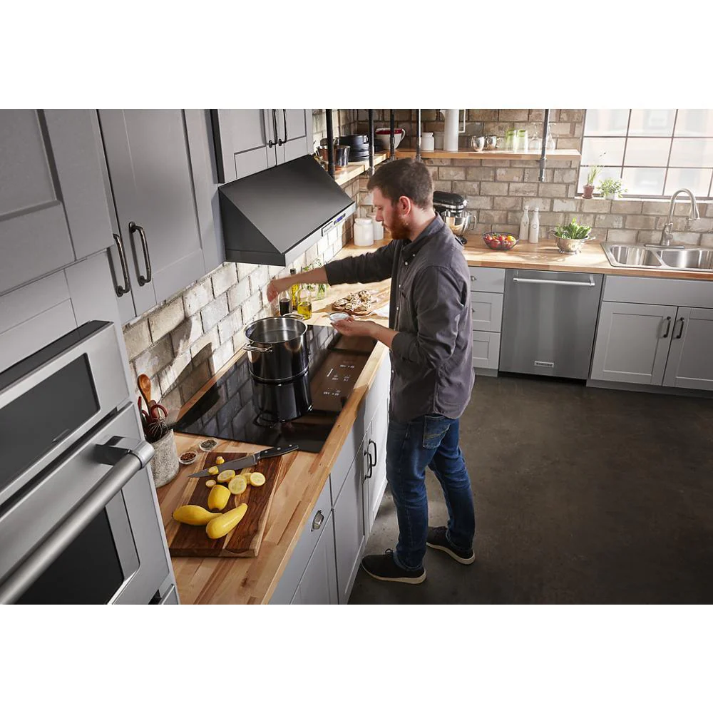 Kitchenaid KCES956KBL 36" Electric Cooktop with 5 Elements and Touch-Activated Controls - Image 9