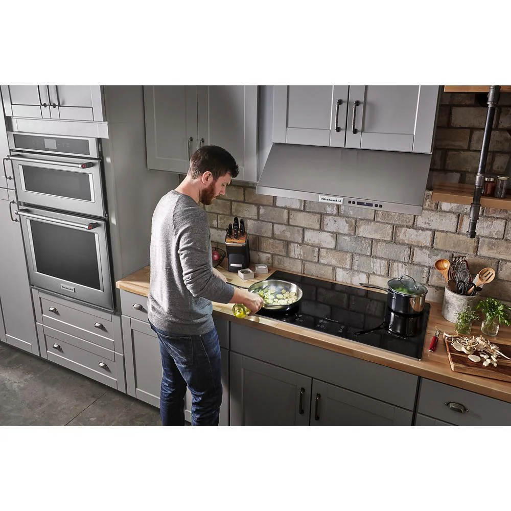 Kitchenaid KCES956KSS 36" Electric Cooktop with 5 Elements and Touch-Activated Controls - Image 8