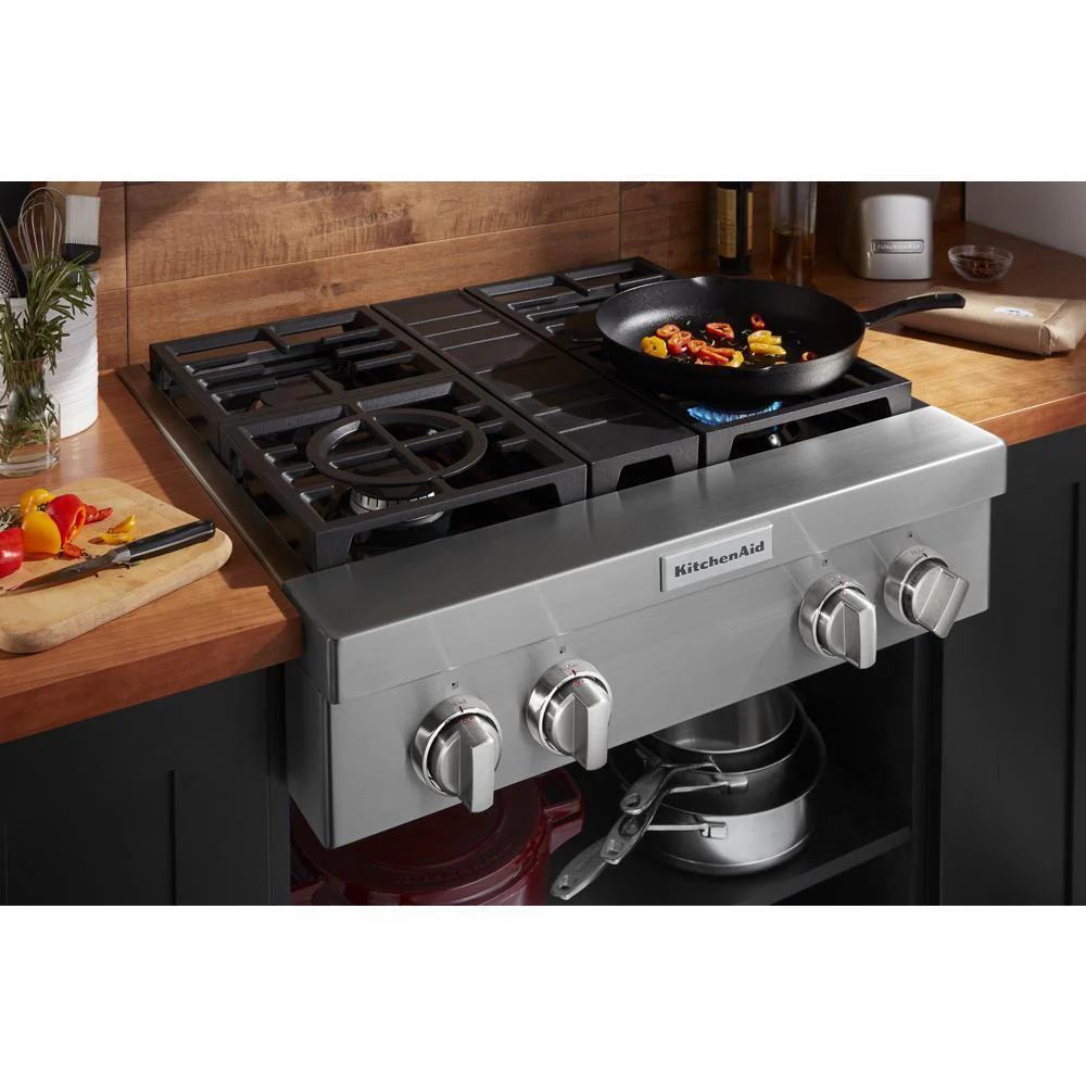KCGC500JSS KitchenAid® 30'' 4-Burner Commercial-Style Gas Rangetop - Image 5