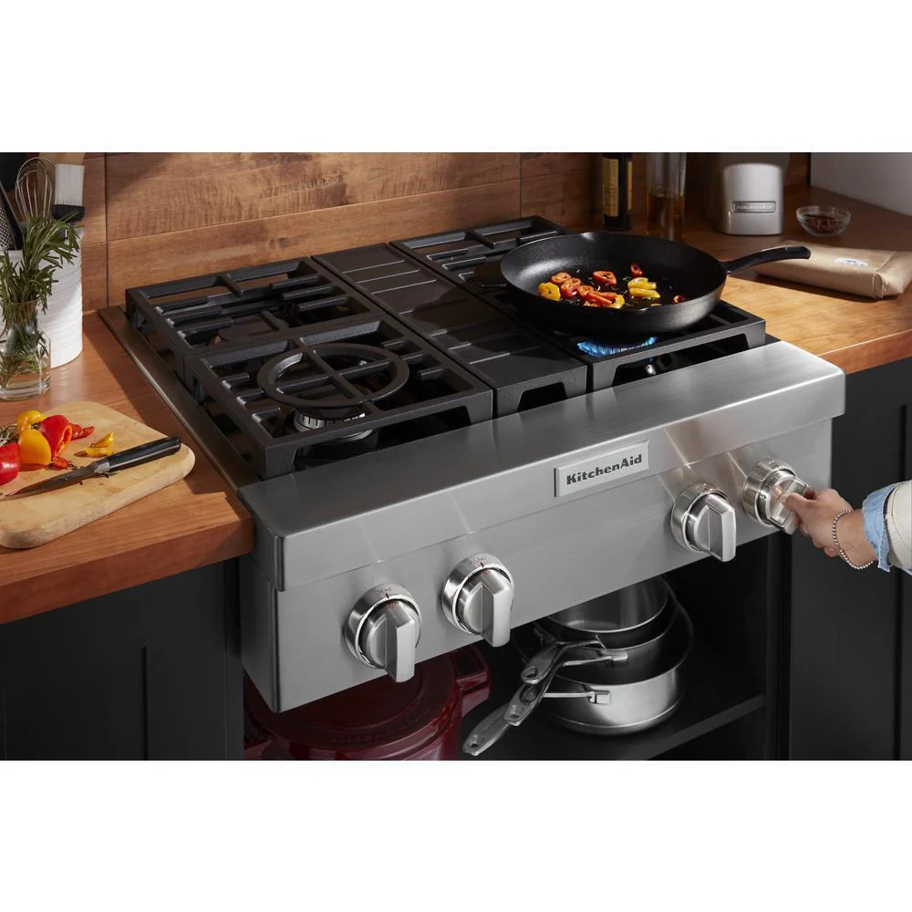 KCGC500JSS KitchenAid® 30'' 4-Burner Commercial-Style Gas Rangetop - Image 6