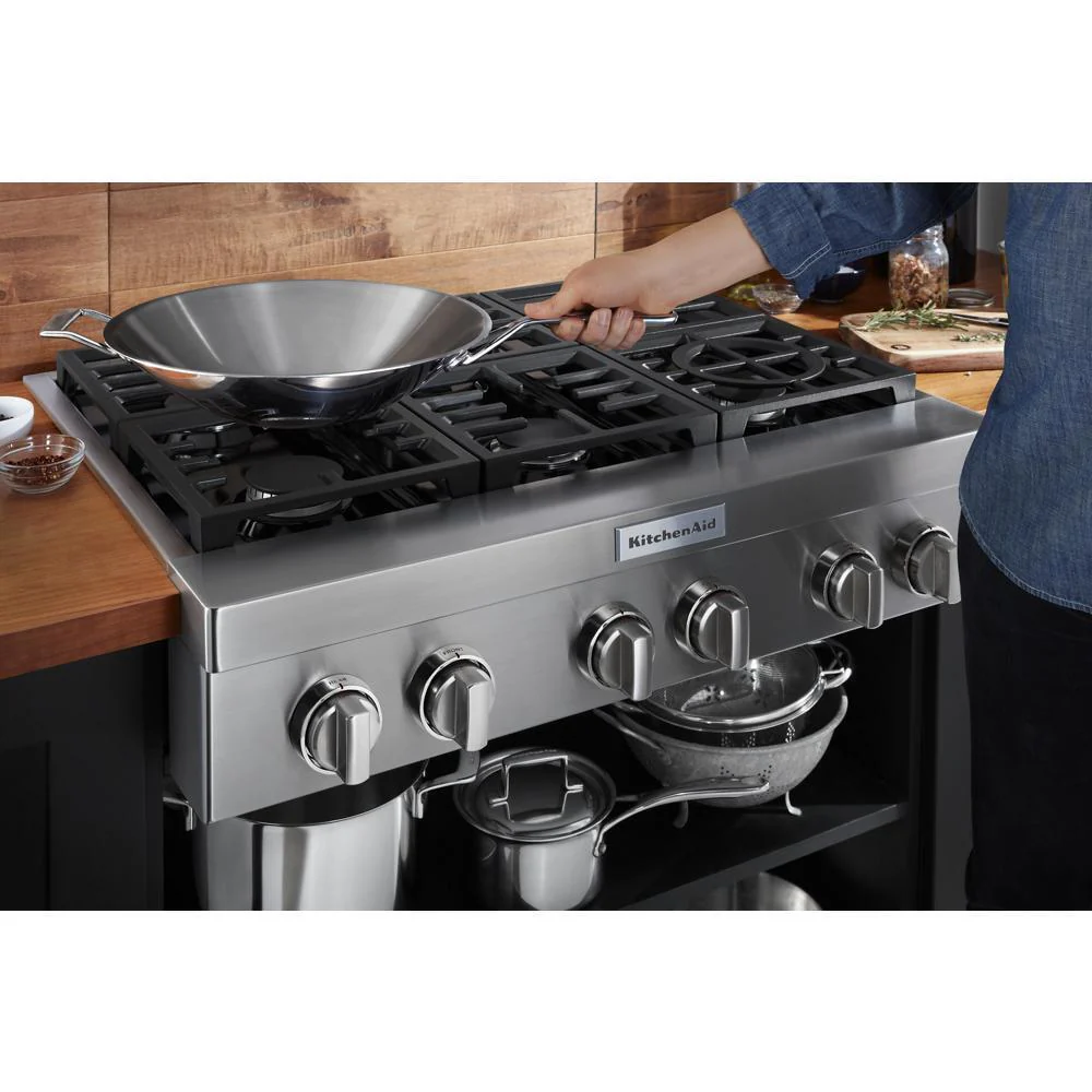 KCGC506JSS KitchenAid® 36'' 6-Burner Commercial-Style Gas Rangetop - Image 23