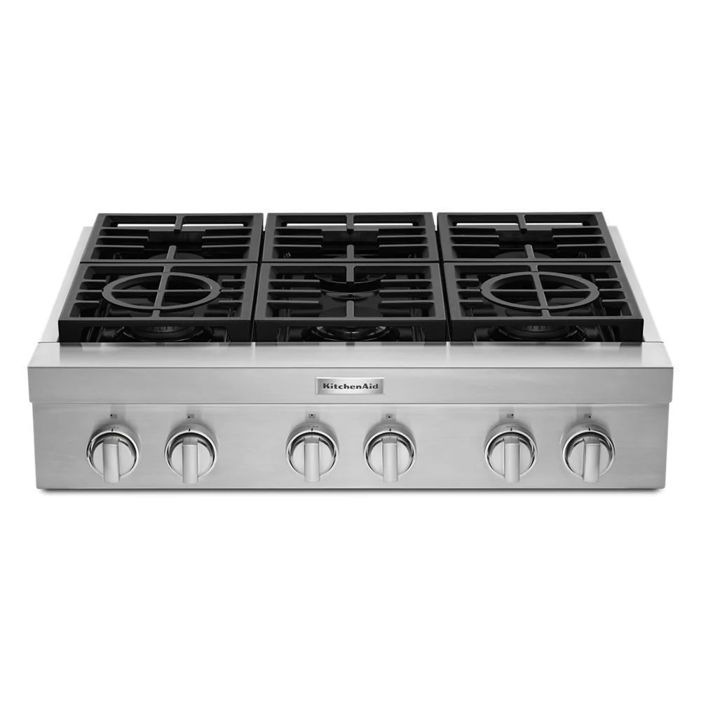KCGC506JSS KitchenAid® 36'' 6-Burner Commercial-Style Gas Rangetop - Image 3