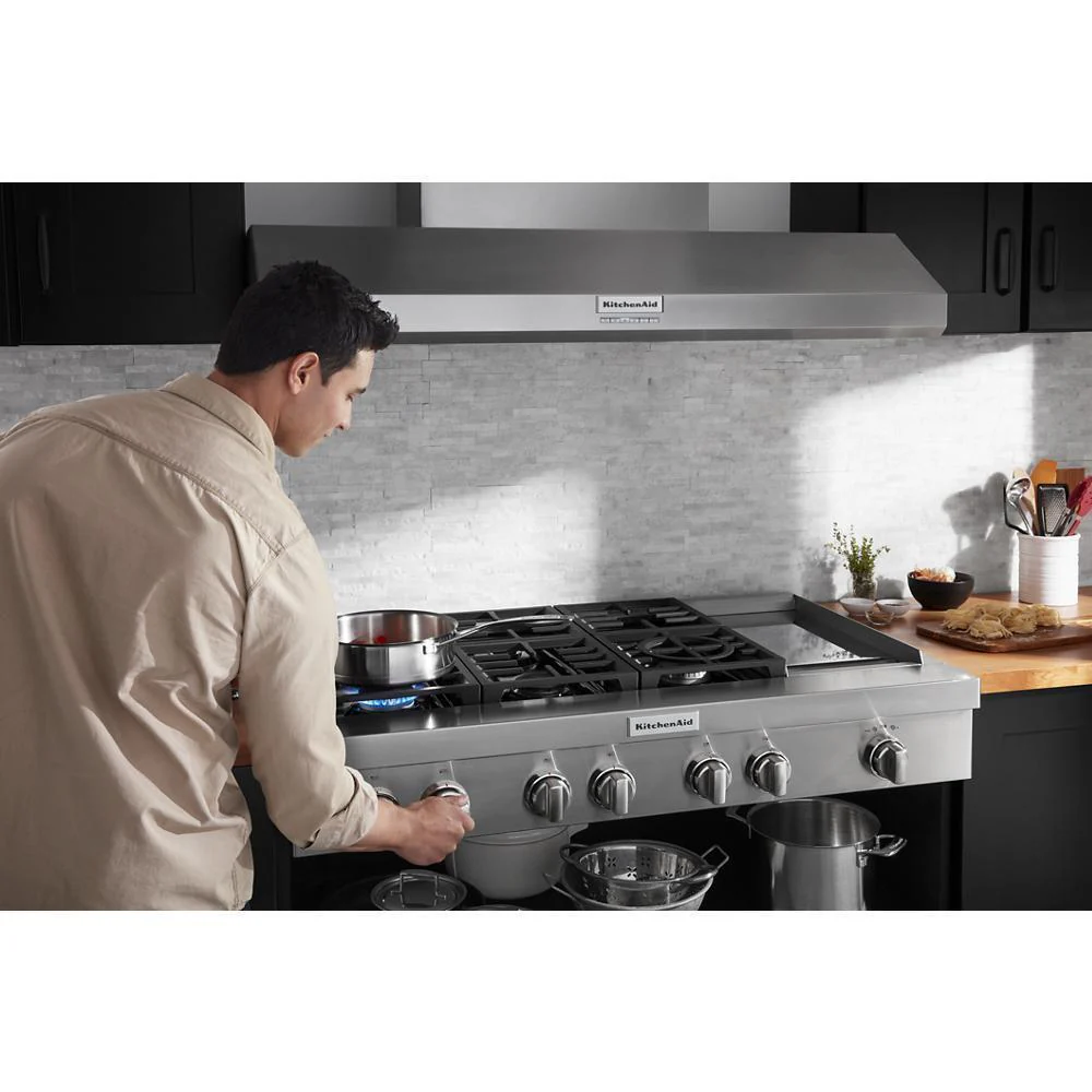 KCGC558JSS KitchenAid® 48'' 6-Burner Commercial-Style Gas Rangetop with Griddle - Image 26